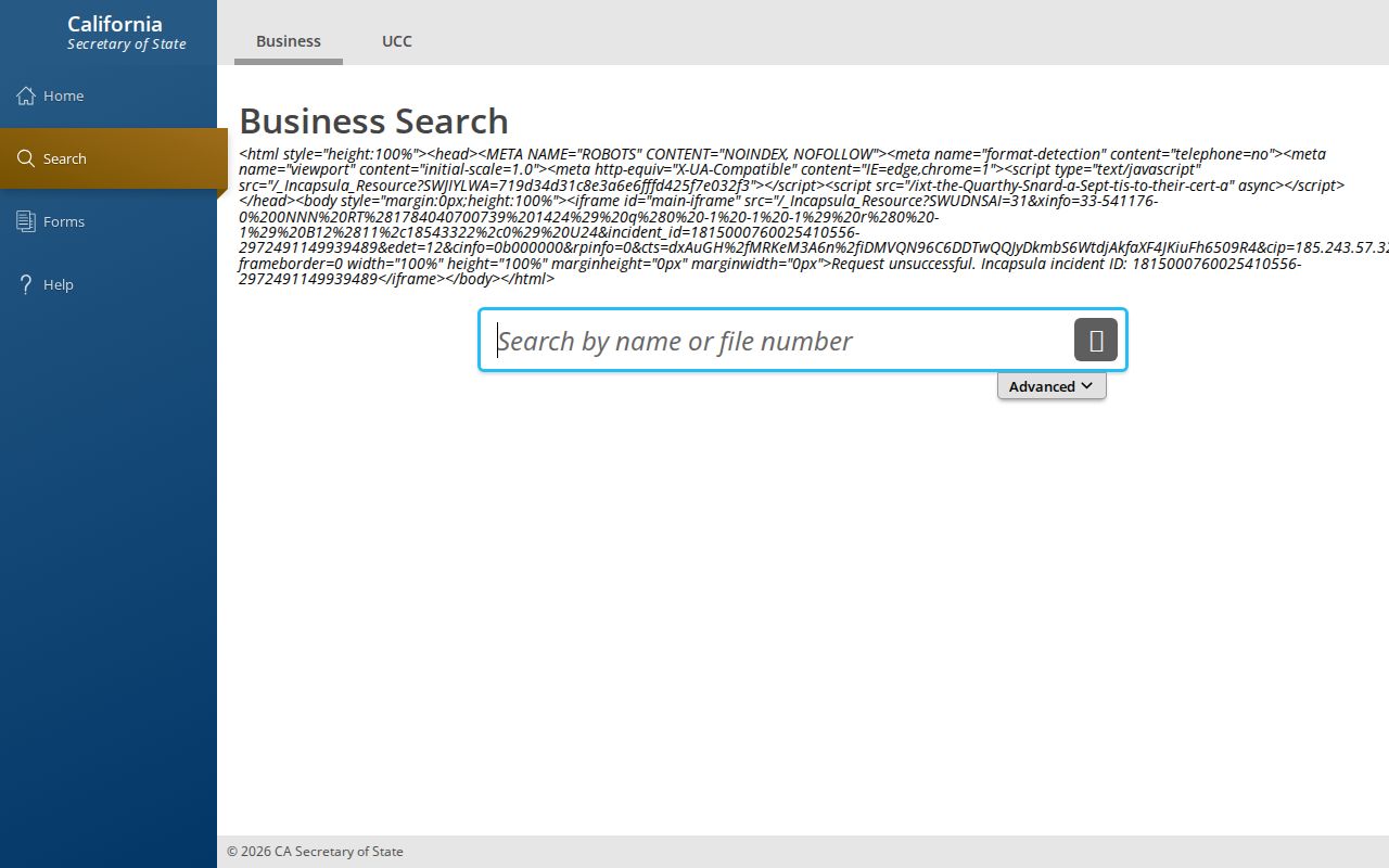 Ceres people search California BizFile business search