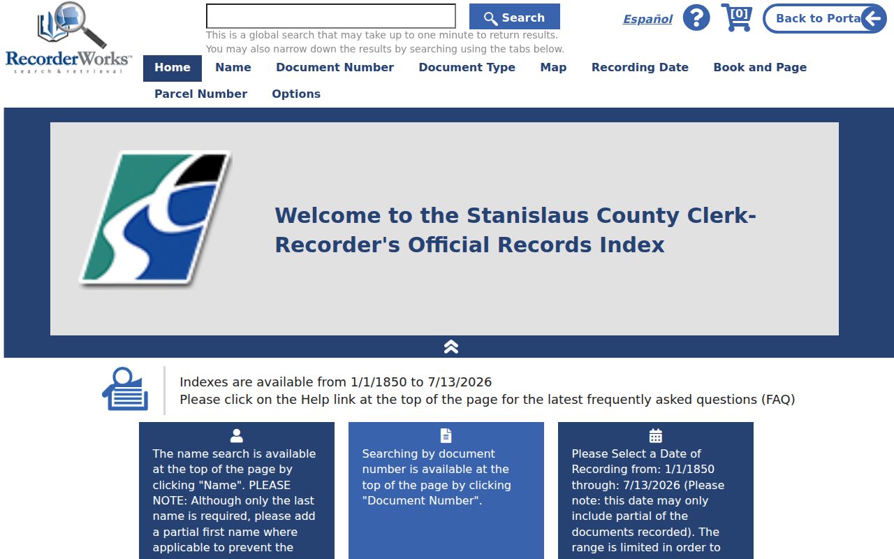 Ceres people search RecorderWorks official records index